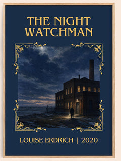 The Night Watchman Classic Book Art Print by Louise Erdrich – book poster