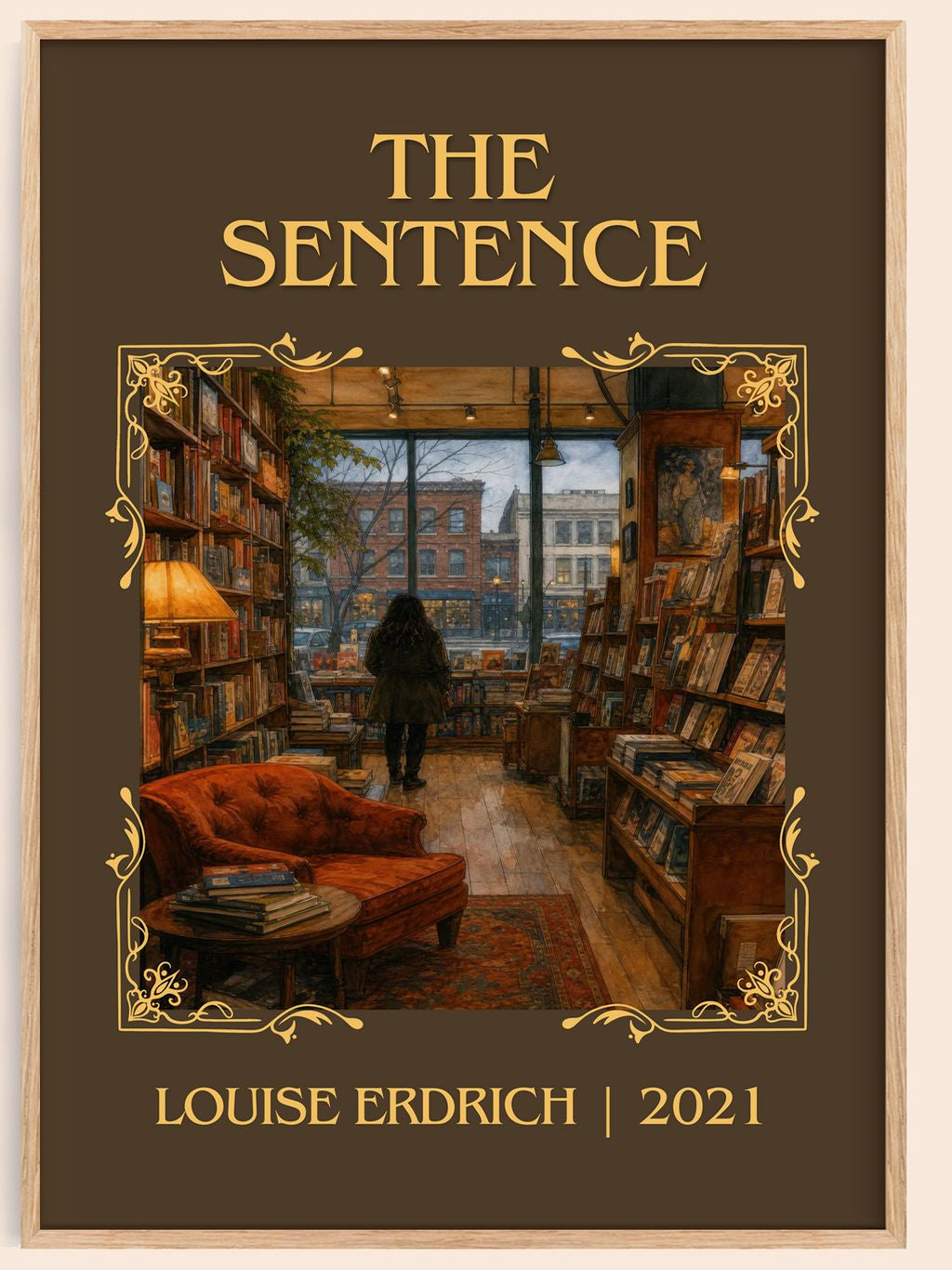 The Sentence Classic Book Art Print by Louise Erdrich – book poster