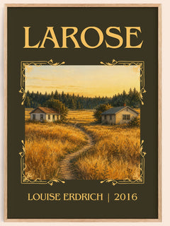 Larose Classic Book Art Print by Louise Erdrich – book poster
