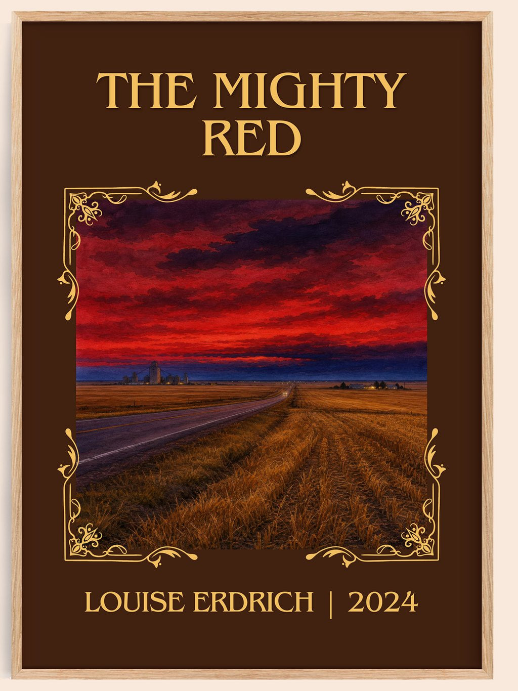 The Mighty Red Classic Book Art Print by Louise Erdrich – book poster