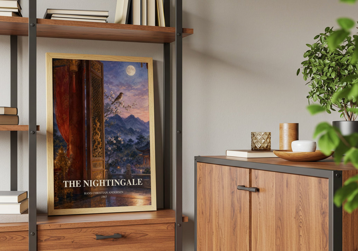 The Nightingale book watercolour illustration paper finish options – matte satin gloss
