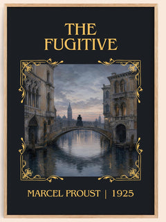The Fugitive Classic Book Art Print by Marcel Proust – book poster