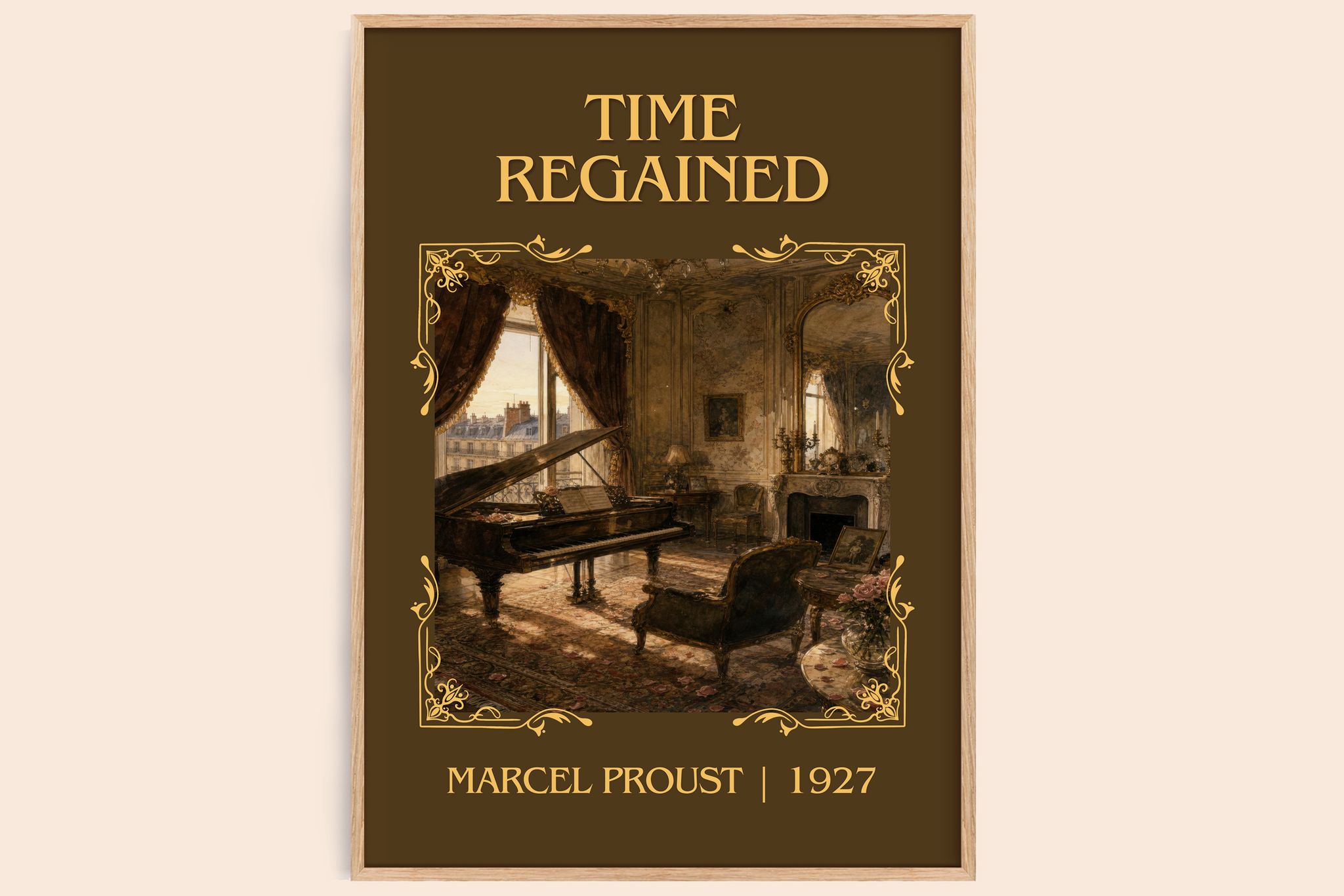 Time Regained Classic Book Art Print by Marcel Proust