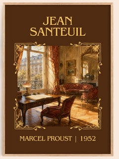Jean Santeuil Classic Book Art Print by Marcel Proust – book poster