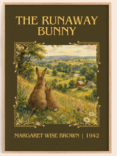 The Runaway Bunny Classic Book Art Print by Margaret Wise Brown – book poster