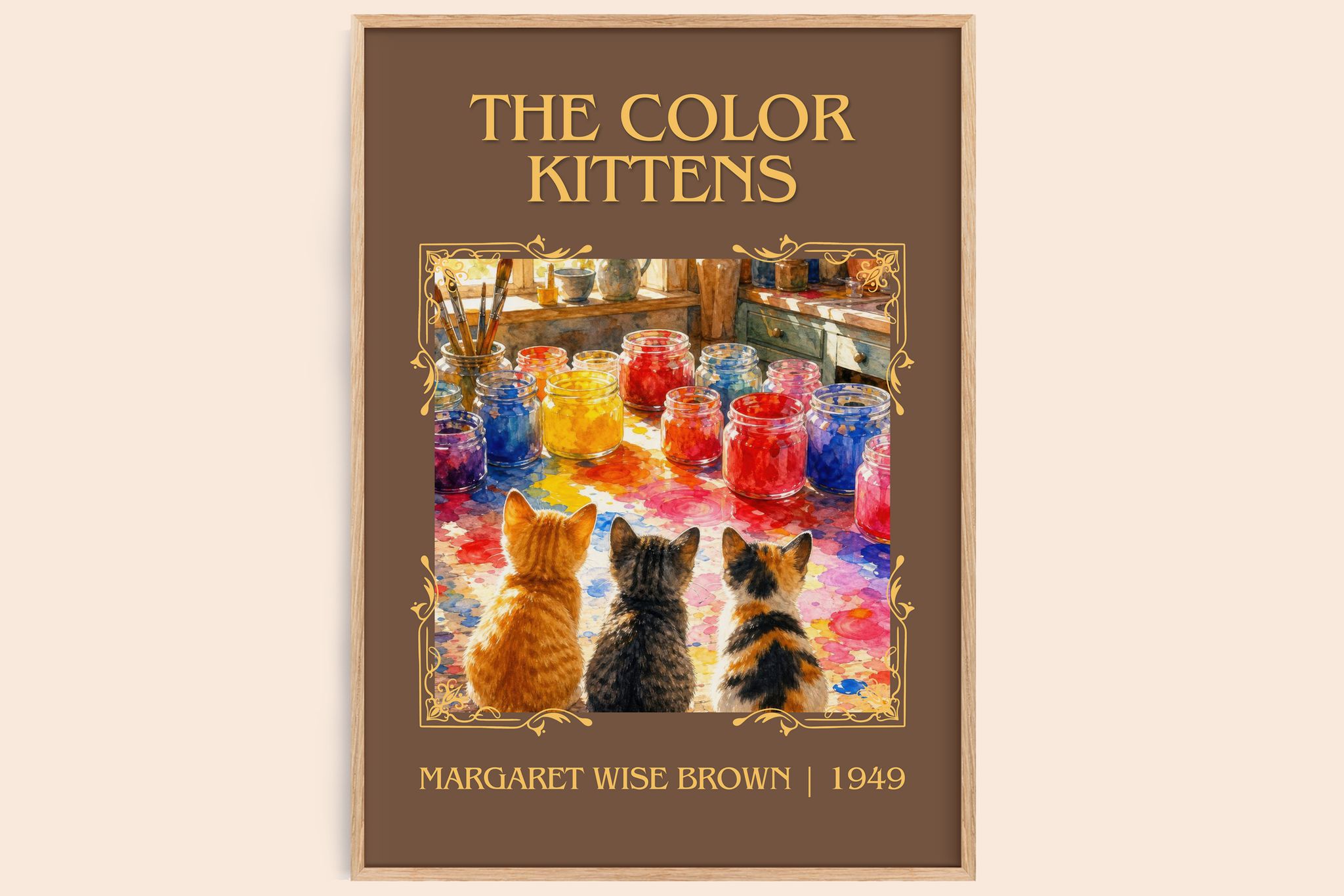 The Color Kittens Classic Book Art Print by Margaret Wise Brown
