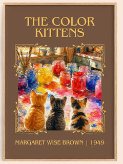 The Color Kittens Classic Book Art Print by Margaret Wise Brown – book poster