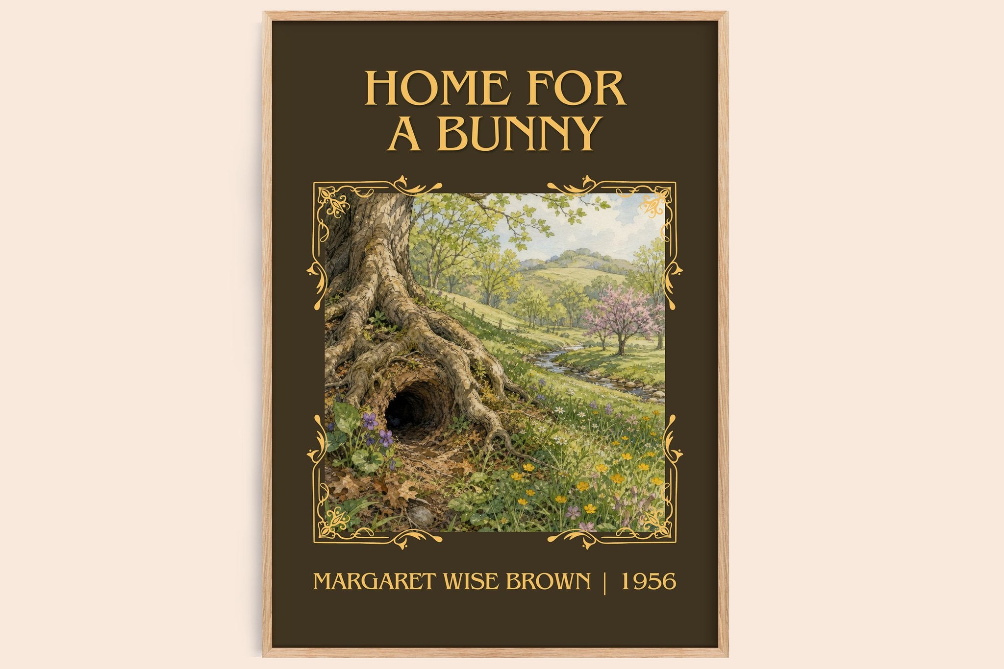 Home For A Bunny Classic Book Art Print by Margaret Wise Brown