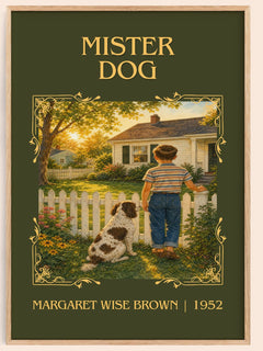 Mister Dog Classic Book Art Print by Margaret Wise Brown – book poster
