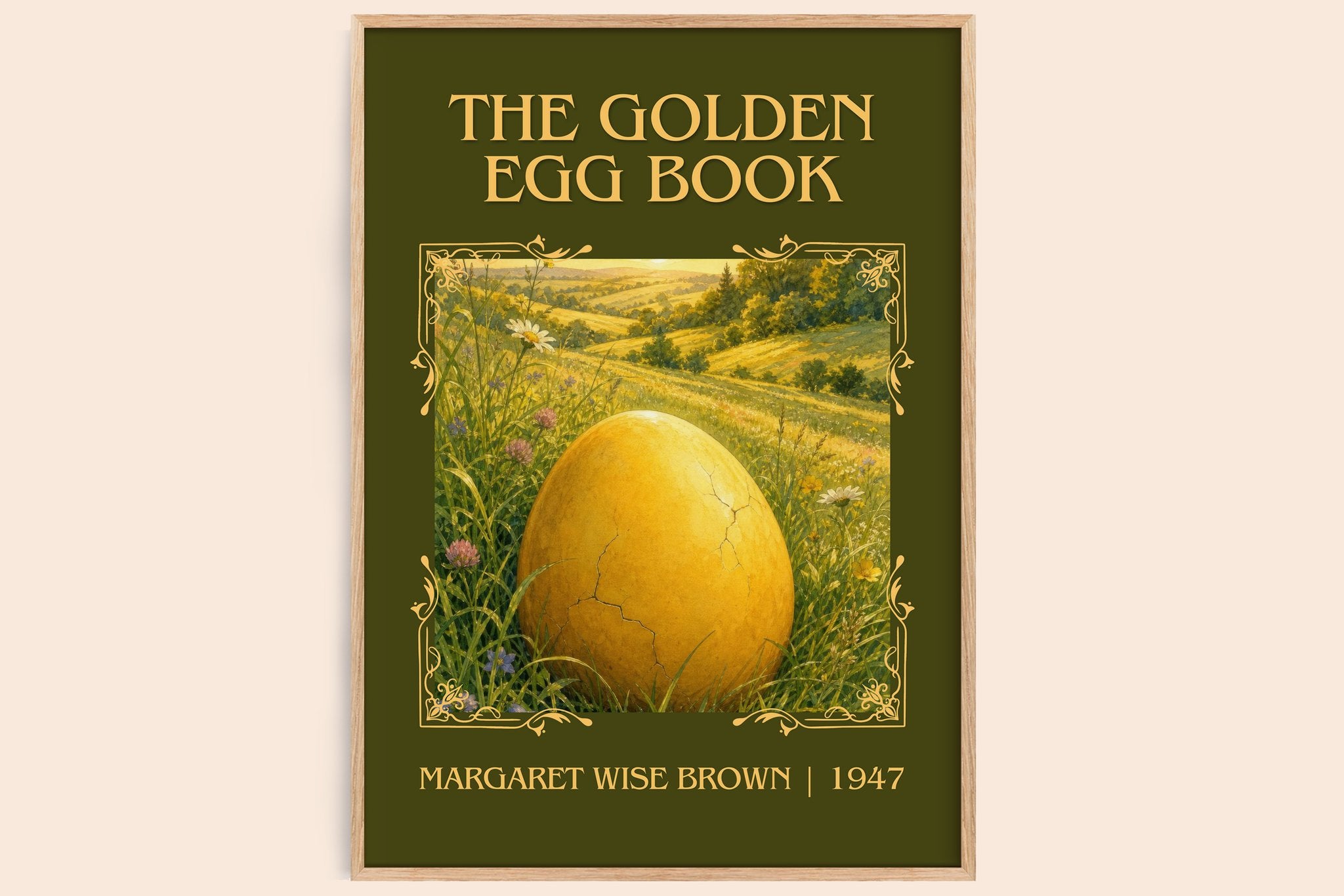 The Golden Egg Book Classic Book Art Print by Margaret Wise Brown