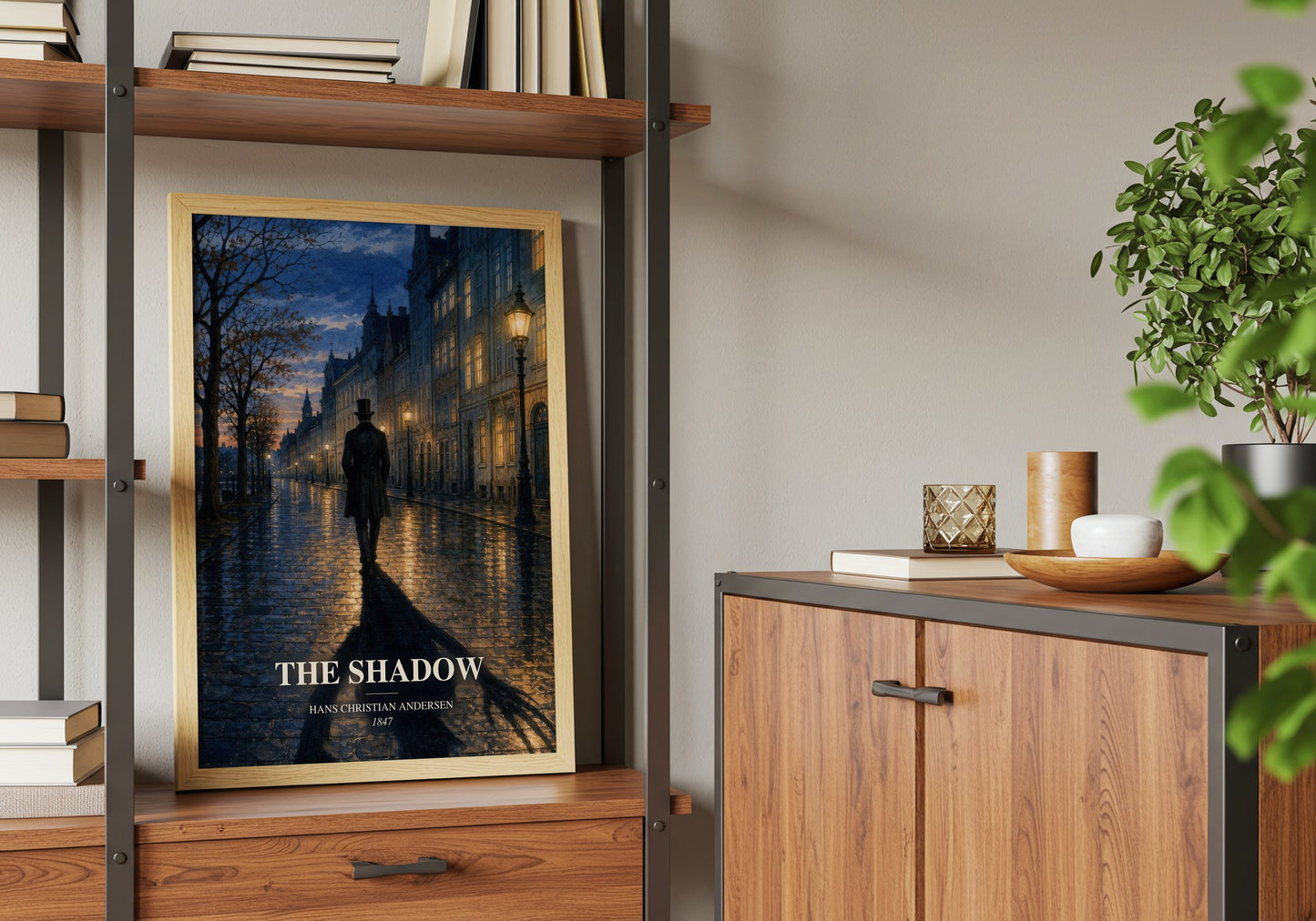 The Shadow book watercolour illustration paper finish options – matte satin gloss