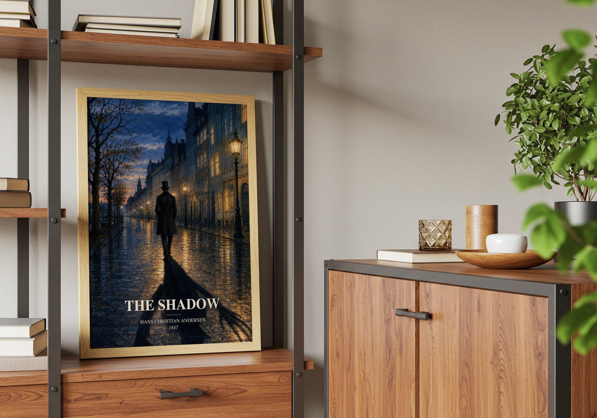 The Shadow book watercolour illustration paper finish options – matte satin gloss