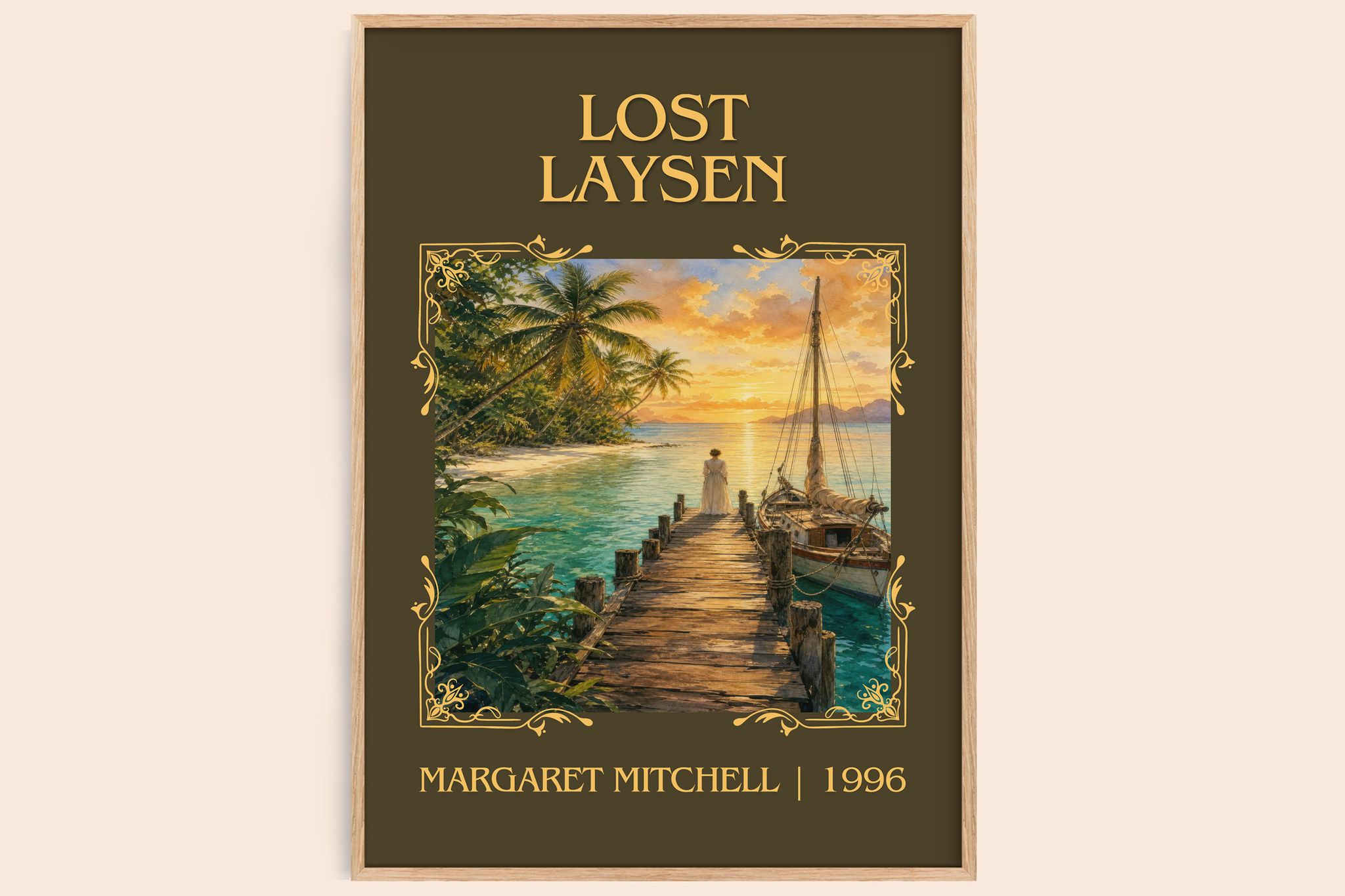 Lost Laysen Classic Book Art Print by Margaret Mitchell