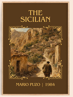 The Sicilian Classic Book Art Print by Mario Puzo – book poster