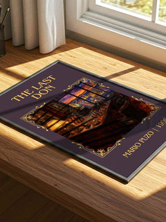 The Last Don Classic Book Art Print by Mario Puzo – print on a sunlit desk