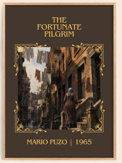 The Fortunate Pilgrim Classic Book Art Print by Mario Puzo – book poster