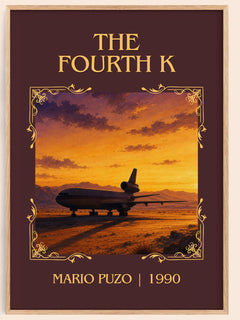 The Fourth K Classic Book Art Print by Mario Puzo – book poster