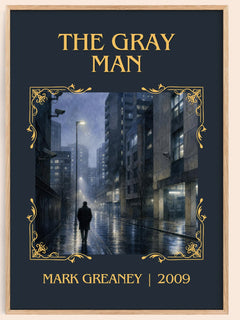 The Gray Man Classic Book Art Print by Mark Greaney – book poster