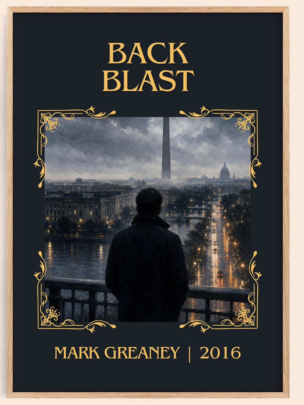 Back Blast Classic Book Art Print by Mark Greaney – book poster