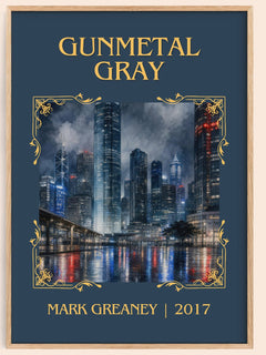 Gunmetal Gray Classic Book Art Print by Mark Greaney – book poster