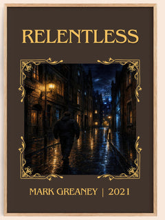Relentless Classic Book Art Print by Mark Greaney – book poster