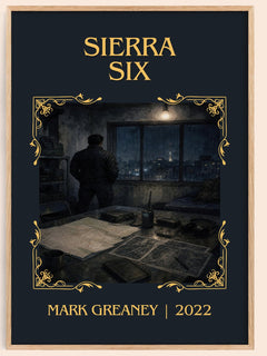 Sierra Six Classic Book Art Print by Mark Greaney – book poster