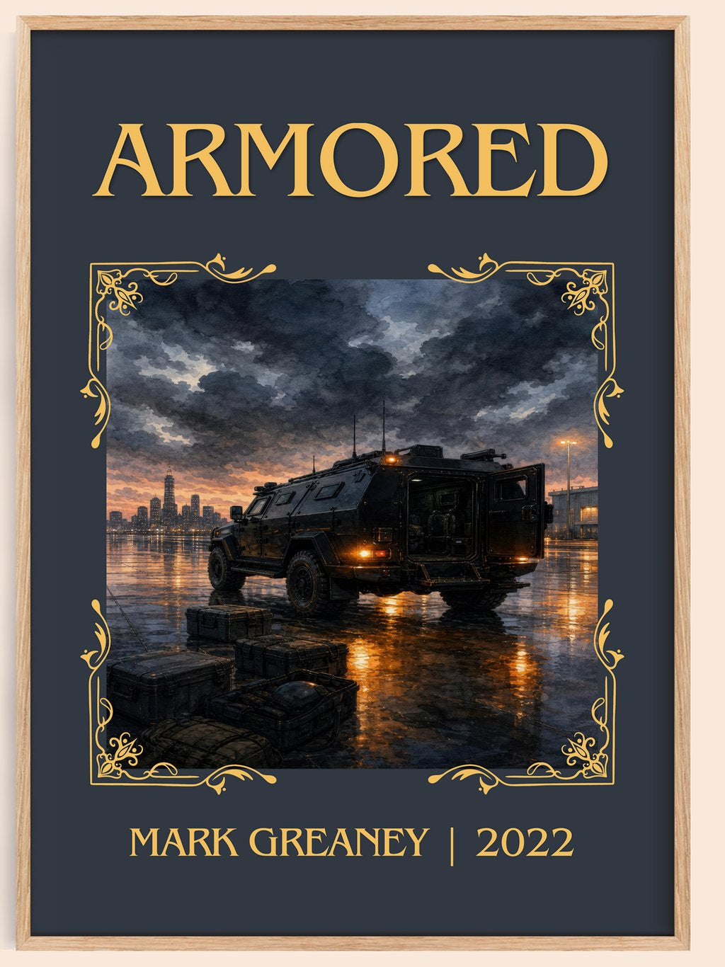 Armored Classic Book Art Print by Mark Greaney – book poster
