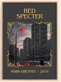 Red Specter Classic Book Art Print by Mark Greaney – book poster