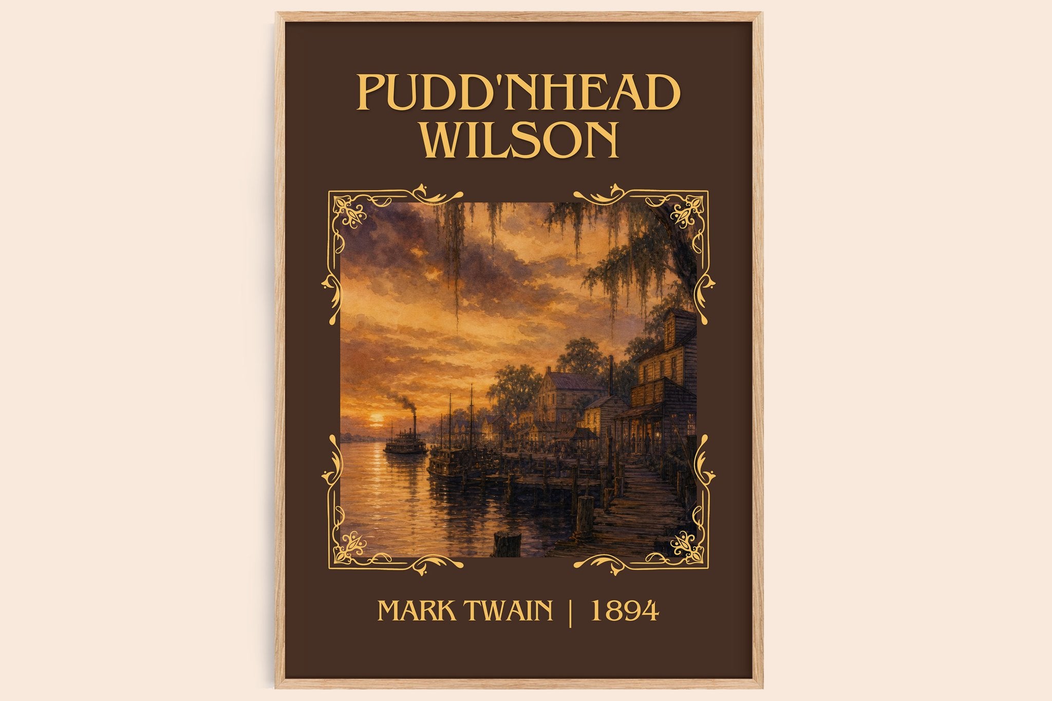 Pudd'Nhead Wilson Classic Book Art Print by Mark Twain