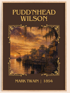 Pudd'Nhead Wilson Classic Book Art Print by Mark Twain – book poster