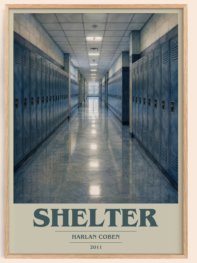 Shelter Book Cover Poster by Harlan Coben