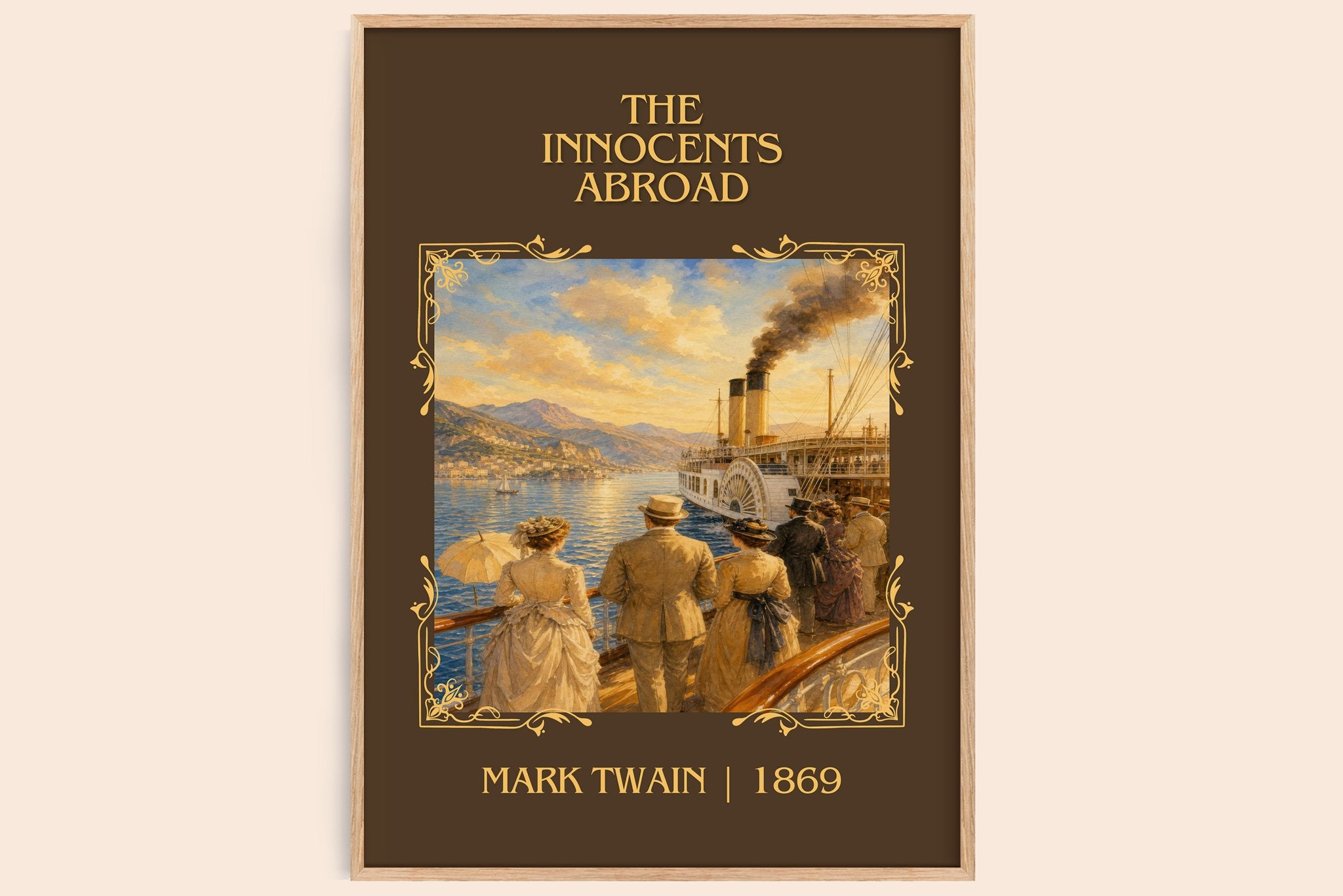 The Innocents Abroad Classic Book Art Print by Mark Twain