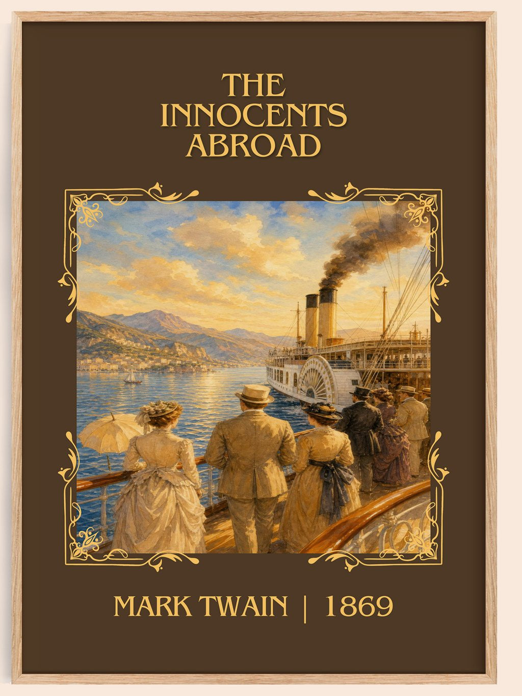 The Innocents Abroad Classic Book Art Print by Mark Twain – book poster