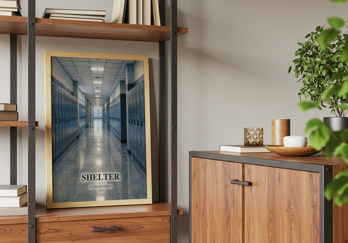 Shelter book watercolour illustration paper finish options – matte satin gloss