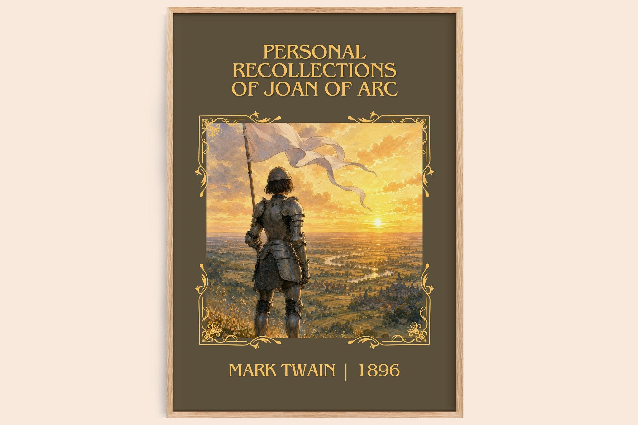 Personal Recollections Of Joan Of Arc Classic Book Art Print by Mark Twain