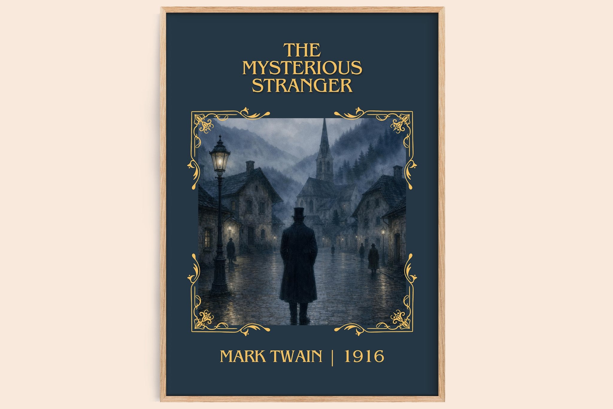 The Mysterious Stranger Classic Book Art Print by Mark Twain