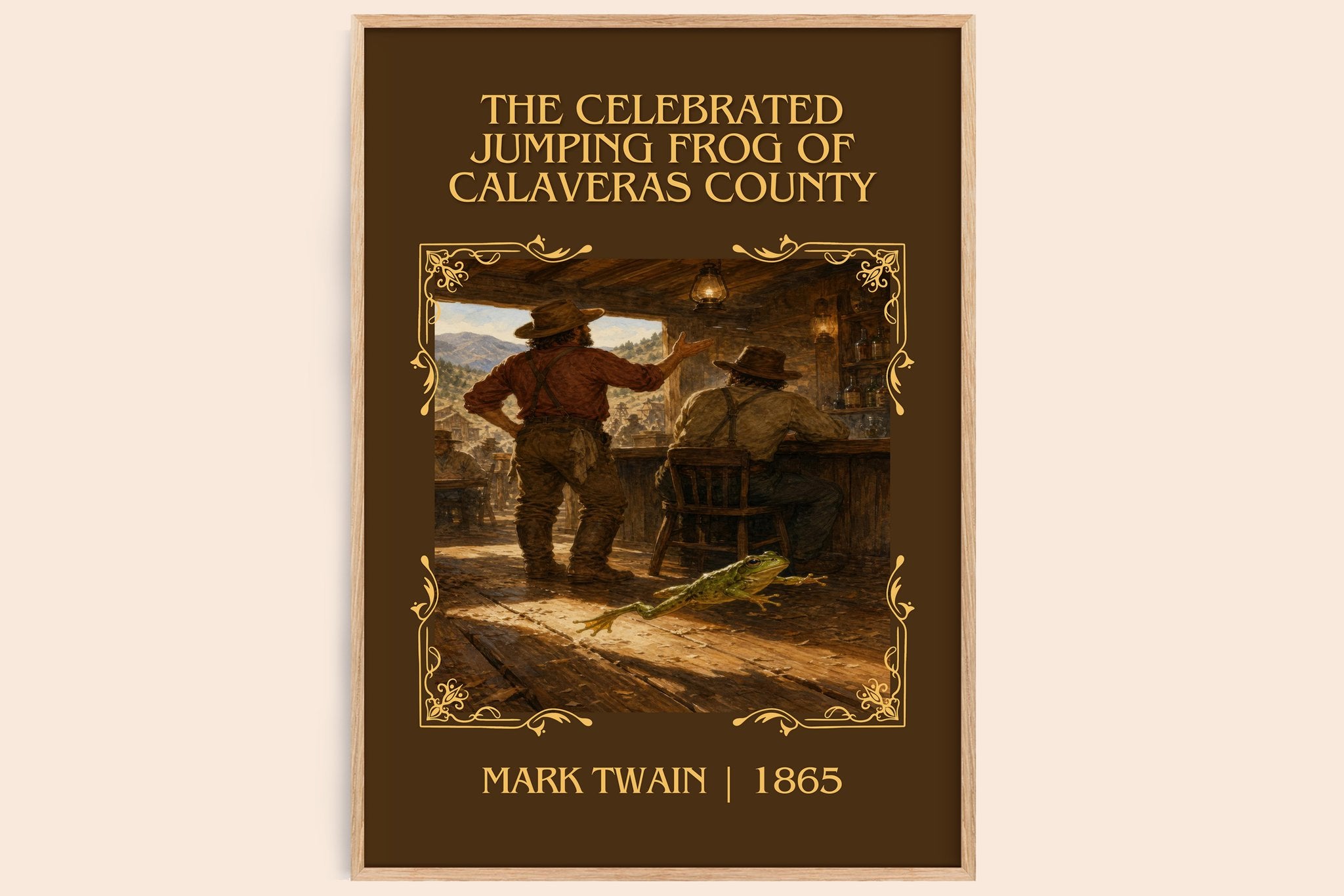 The Celebrated Jumping Frog Of Calaveras County Classic Book Art Print by Mark Twain