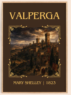 Valperga Classic Book Art Print by Mary Shelley – book poster