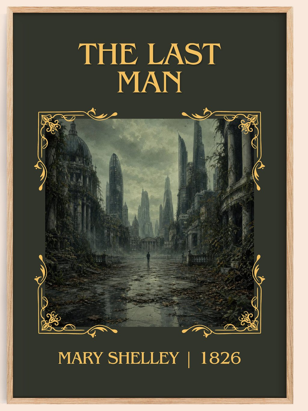 The Last Man Classic Book Art Print by Mary Shelley – book poster