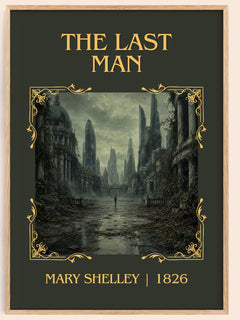 The Last Man Classic Book Art Print by Mary Shelley – book poster