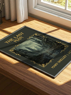 The Last Man Classic Book Art Print by Mary Shelley – print on a sunlit desk