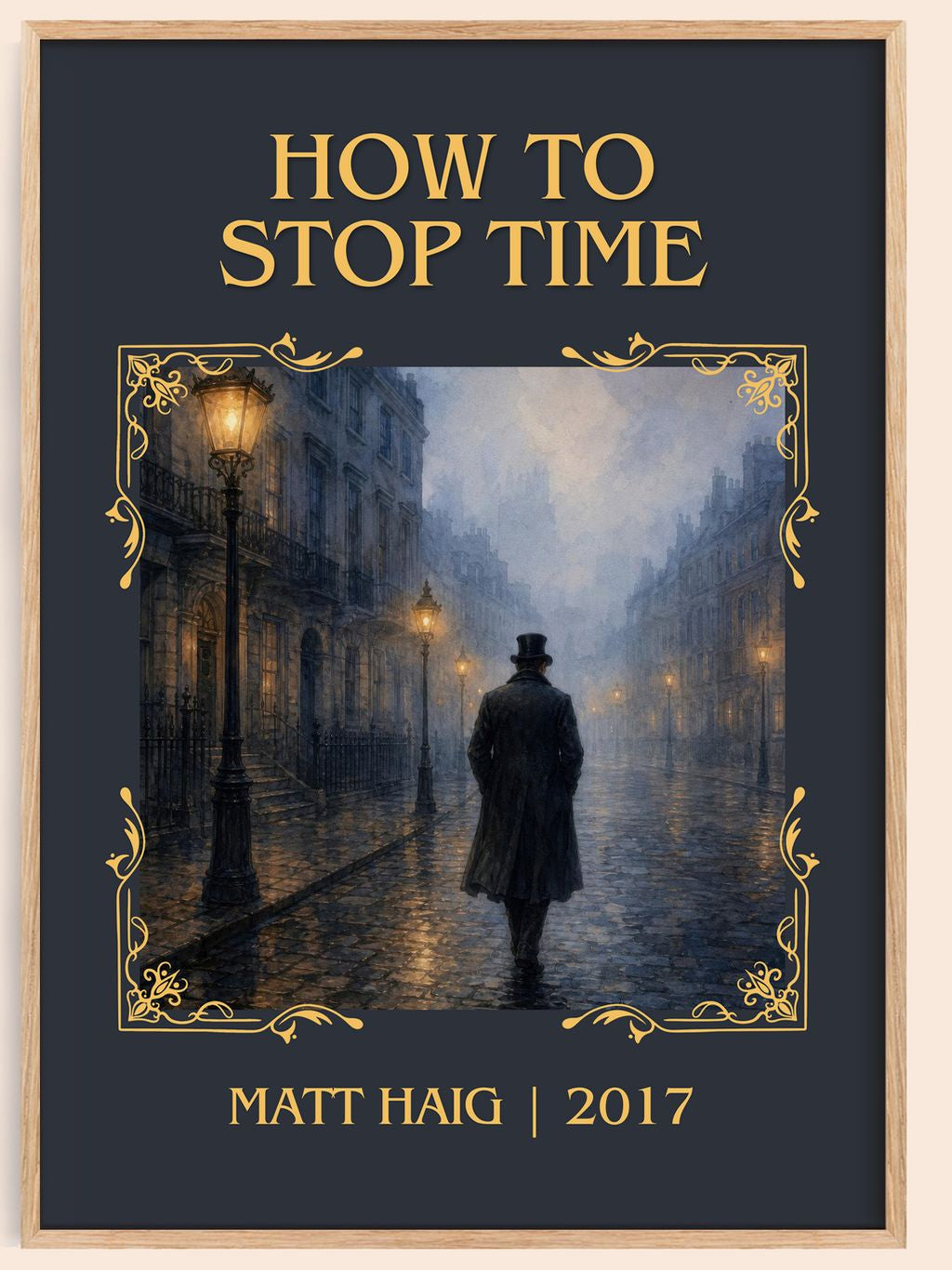 How To Stop Time Classic Book Art Print by Matt Haig – book poster