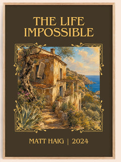 The Life Impossible Classic Book Art Print by Matt Haig – book poster