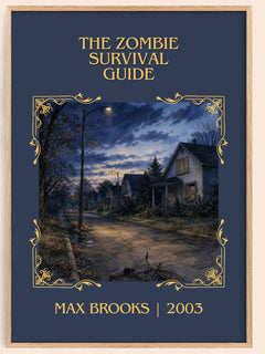 The Zombie Survival Guide Classic Book Art Print by Max Brooks – book poster