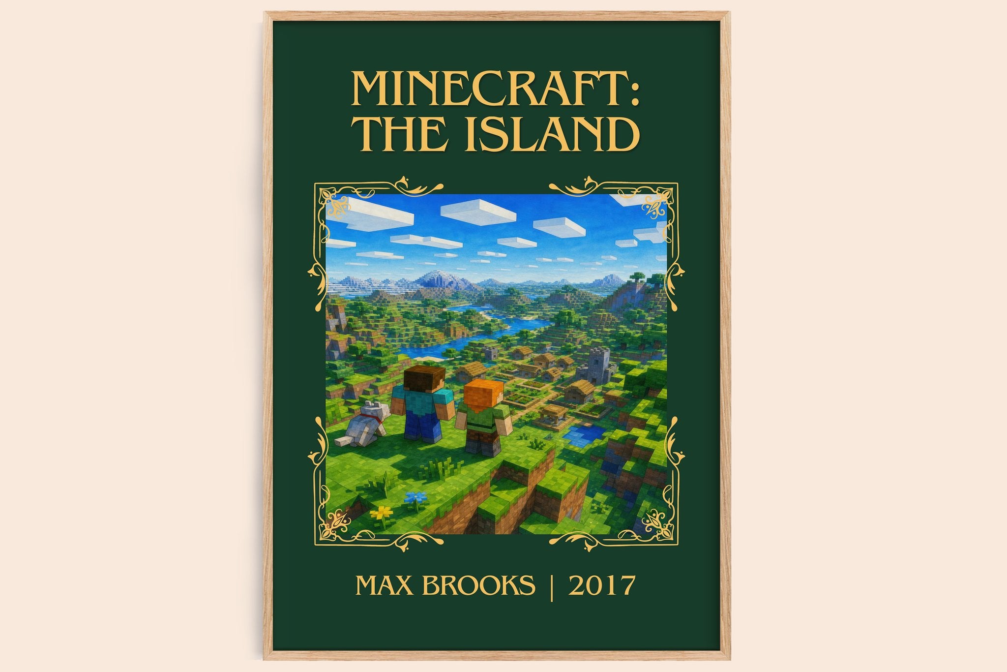 Minecraft: The Island Classic Book Art Print by Max Brooks