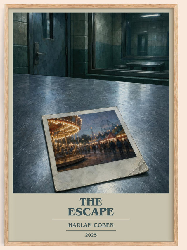 The Escape Book Cover Poster by Harlan Coben