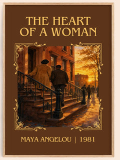 The Heart Of A Woman Classic Book Art Print by Maya Angelou – book poster