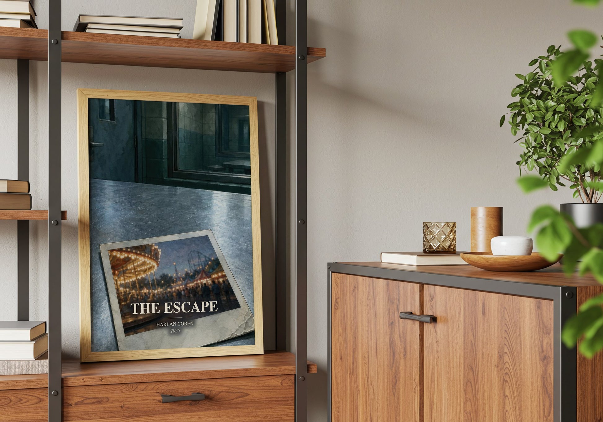 The Escape book watercolour illustration paper finish options – matte satin gloss