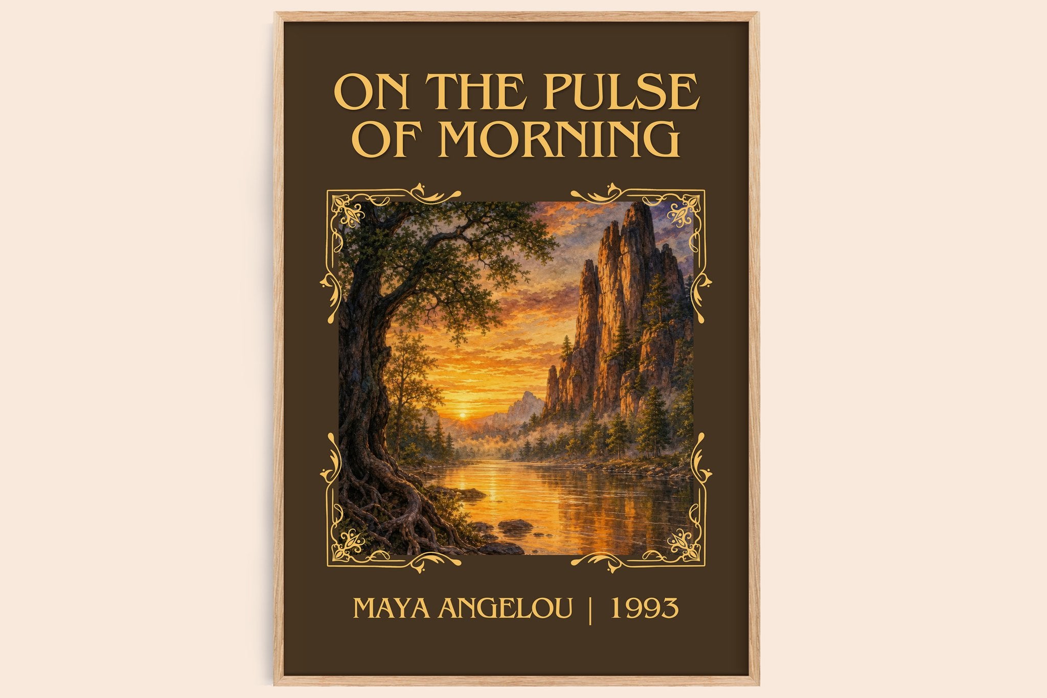 On The Pulse Of Morning Classic Book Art Print by Maya Angelou