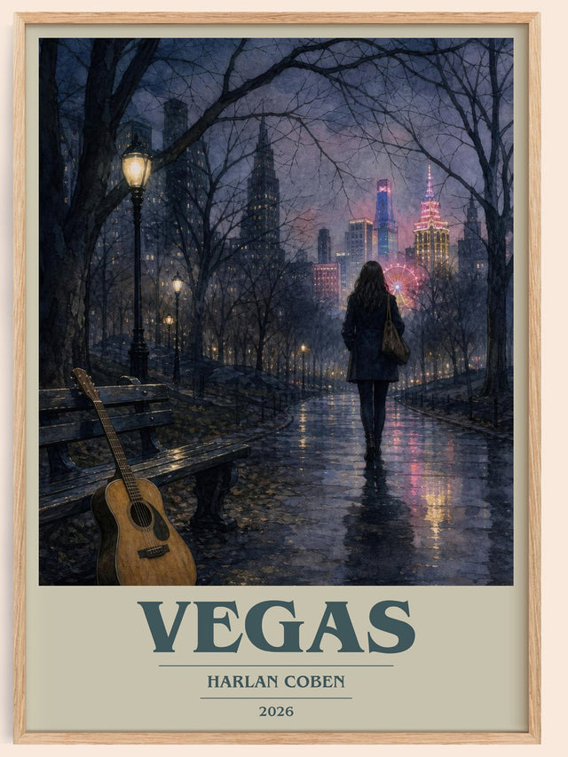 Vegas Book Cover Poster by Harlan Coben